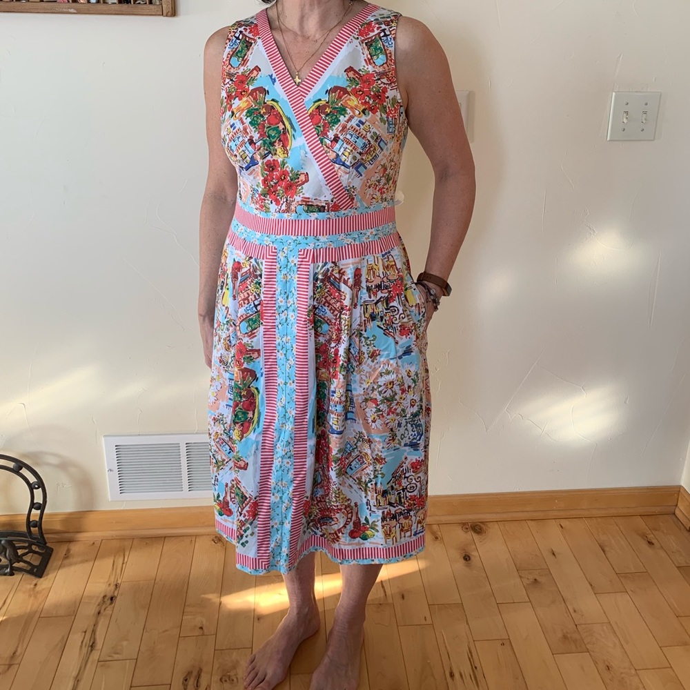 Talbots European print dress